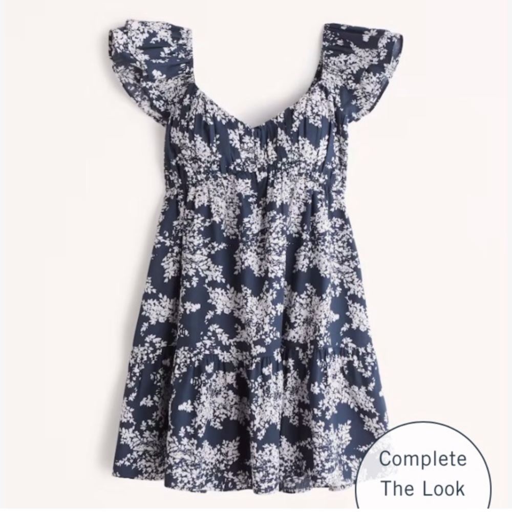 Abercrombie & Fitch dress w/ floral pattern. Size medium. Never worn.